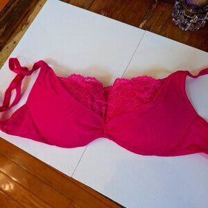 Victoria's Secret Hot Pink Lace Padded Push up Bra